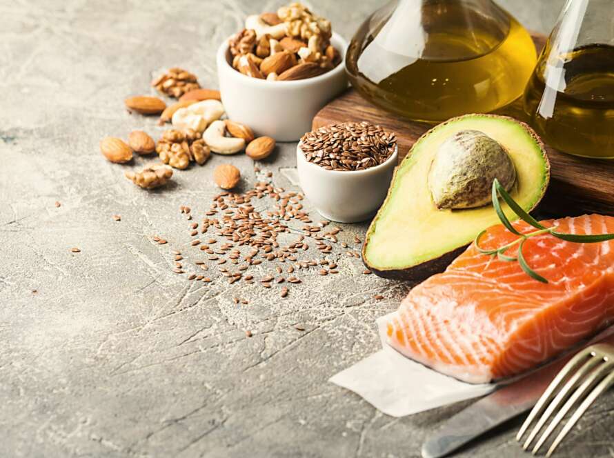 Healthy fats in nutrition.